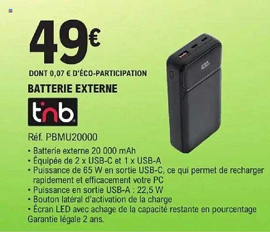 BATTERIE EXTERNE