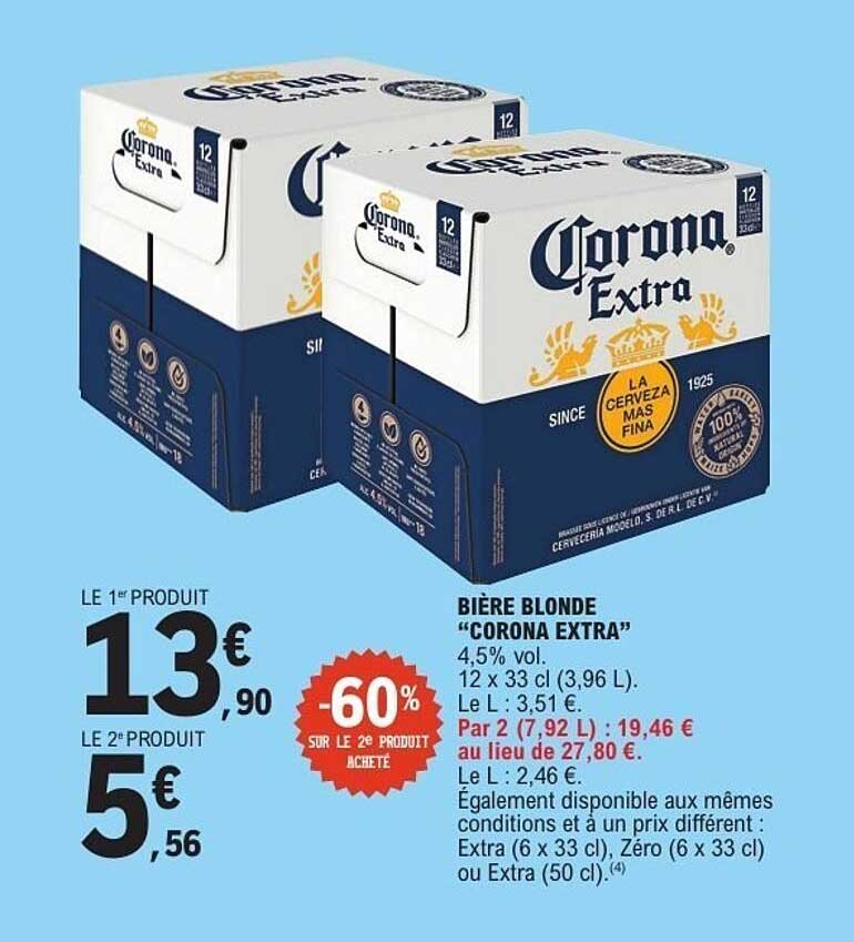 BIÈRE BLONDE “CORONA EXTRA”