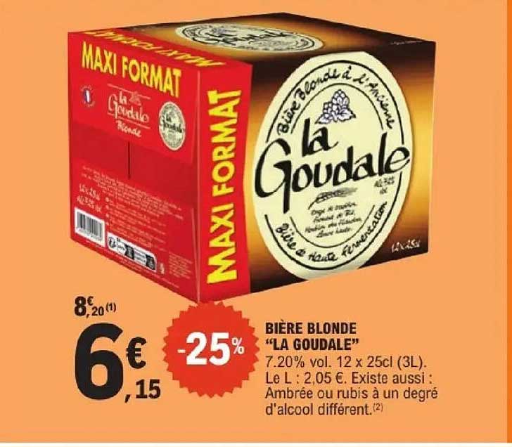BIÈRE BLONDE “LA GOUDALE”