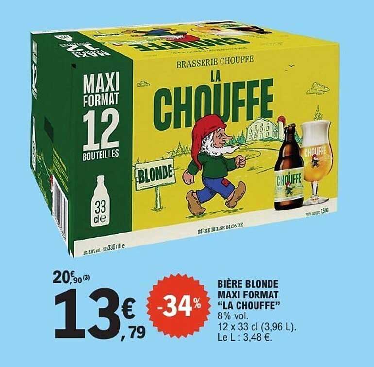 BIÈRE BLONDE MAXI FORMAT "LA CHOUFFE"