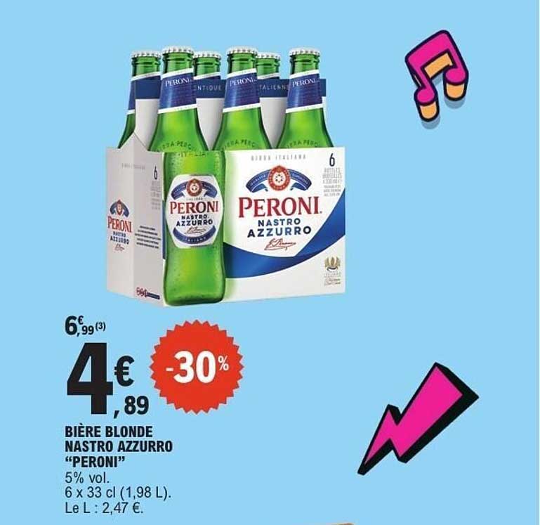 BIÈRE BLONDE NASTRO AZZURRO “PERONI”