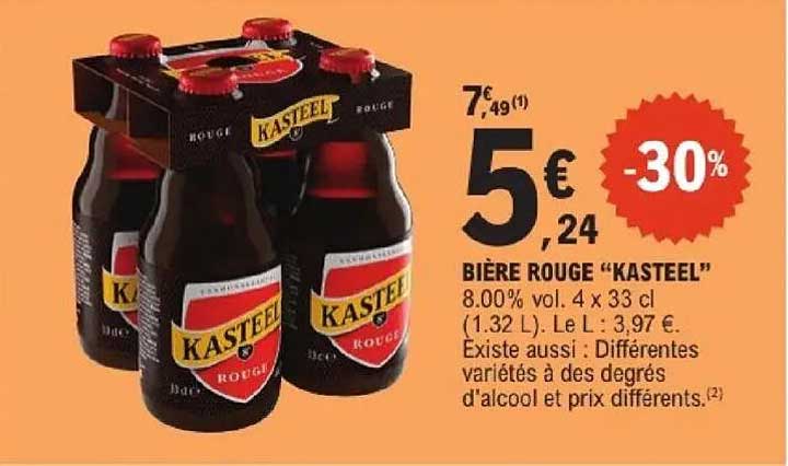 BIÈRE ROUGE “KASTEEL”