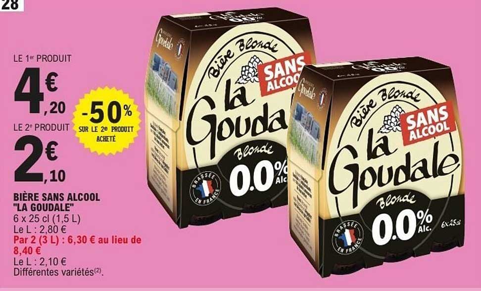 BIÈRE SANS ALCOOL "LA GOUDALE"