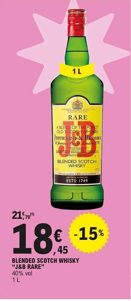 BLENDED SCOTCH WHISKY “J&B RARE”
