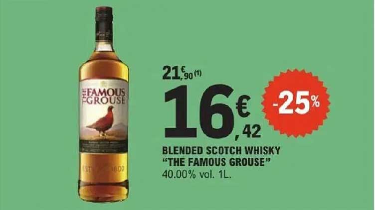 BLENDED SCOTCH WHISKY “THE FAMOUS GROUSE” 40.00% vol. 1L.