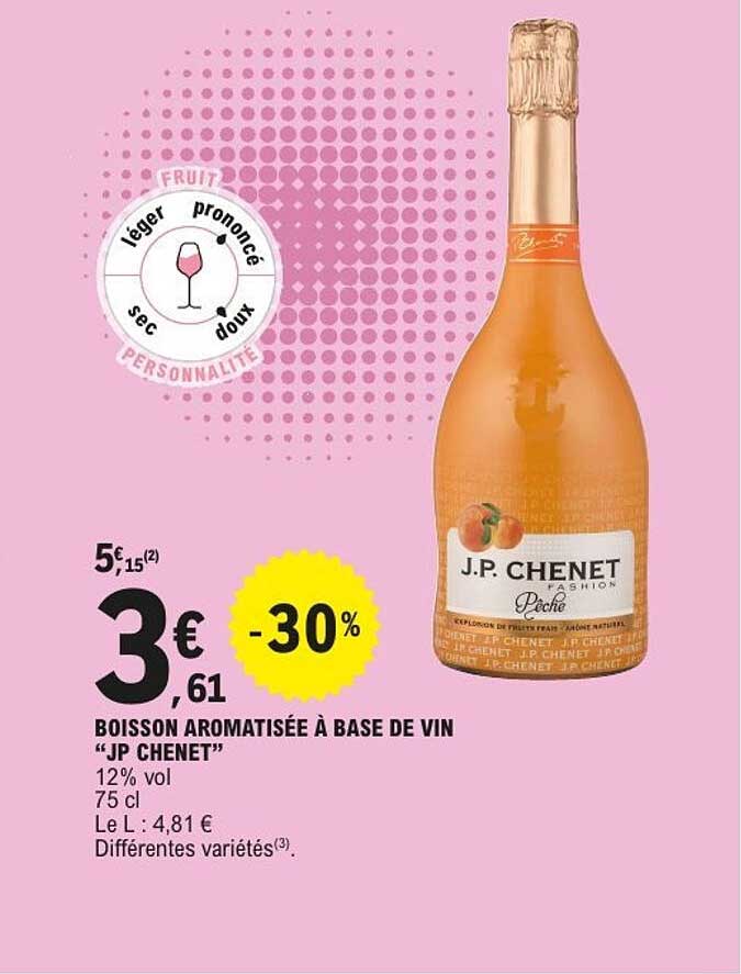 BOISSON AROMATISÉE À BASE DE VIN “JP CHENET”