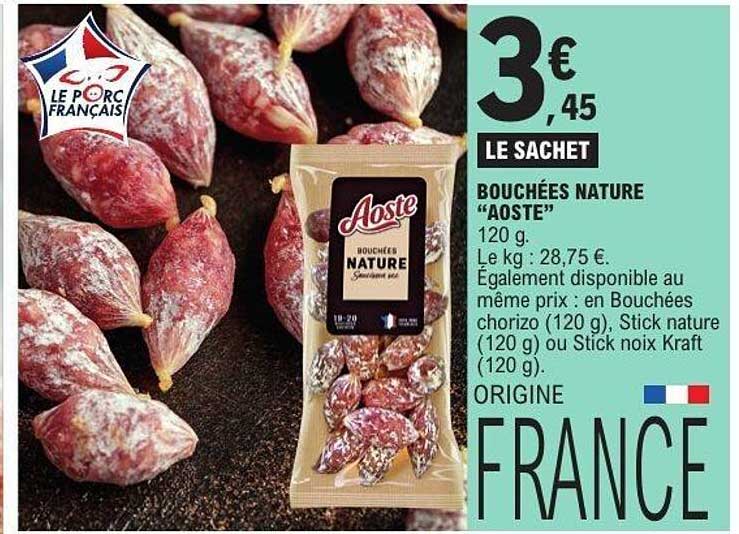 BOUCHÉES NATURE “AOSTE”