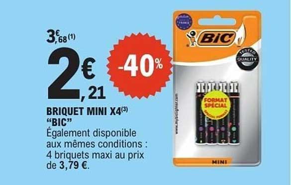 BRIQUET MINI X4 “BIC”