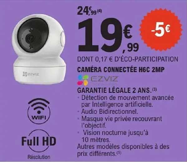 CAMÉRA CONNECTÉE H6C 2MP