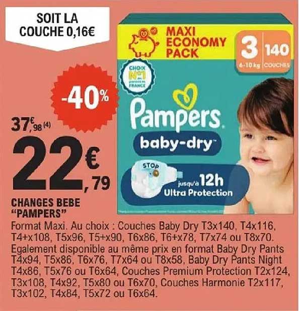 CHANGES BEBE “PAMPERS”