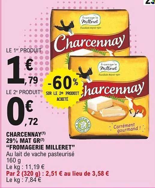 CHARCENNAY 29% MAT GR “FROMAGERIE MILLERET”