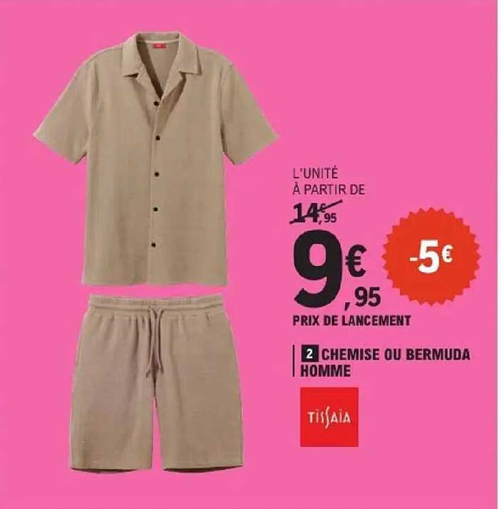 CHEMISE OU BERMUDA HOMME