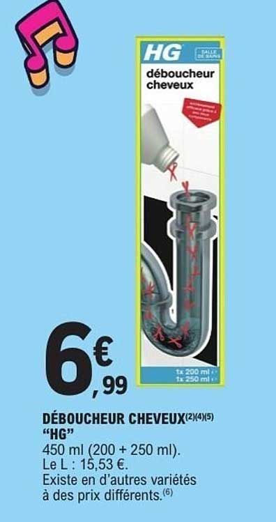 DÉBOUCHEUR CHEVEUX "HG"