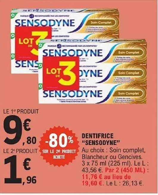 DENTIFRICE "SENSODYNE"