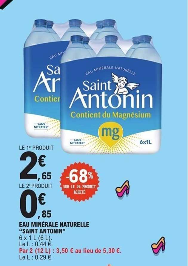 EAU MINÉRALE NATURELLE “SAINT ANTONIN”
