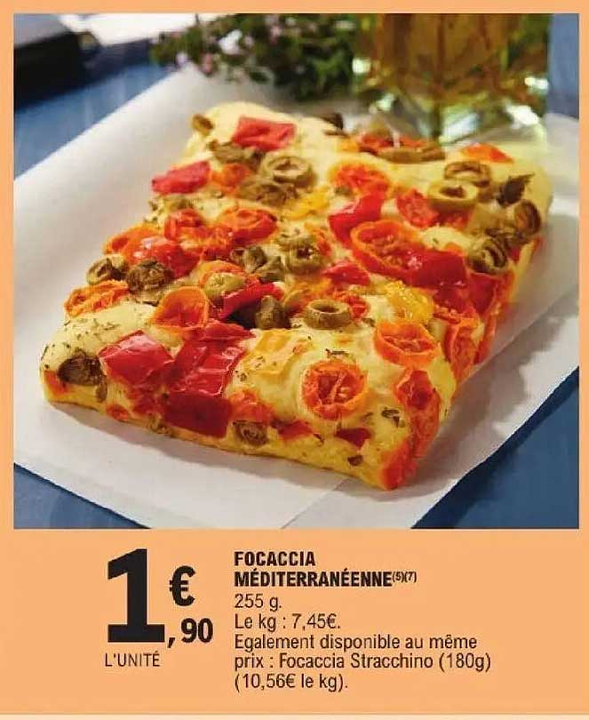 FOCACCIA MÉDITERRANÉENNE