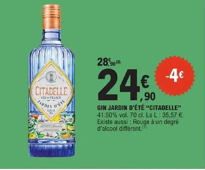 GIN JARDIN D'ÉTÉ “CITADELLE”