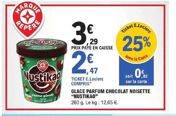 GLACE PARFUM CHOCOLAT NOISETTE “NUSTIKAO”