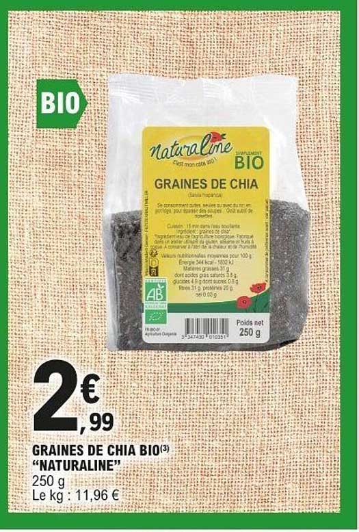 GRAINES DE CHIA BIO(3) “NATURALINE”