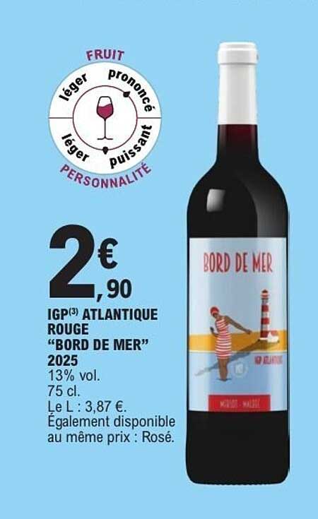 IGP(3) ATLANTIQUE ROUGE “BORD DE MER” 2025
