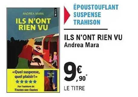 ILS N'ONT RIEN VU Andrea Mara