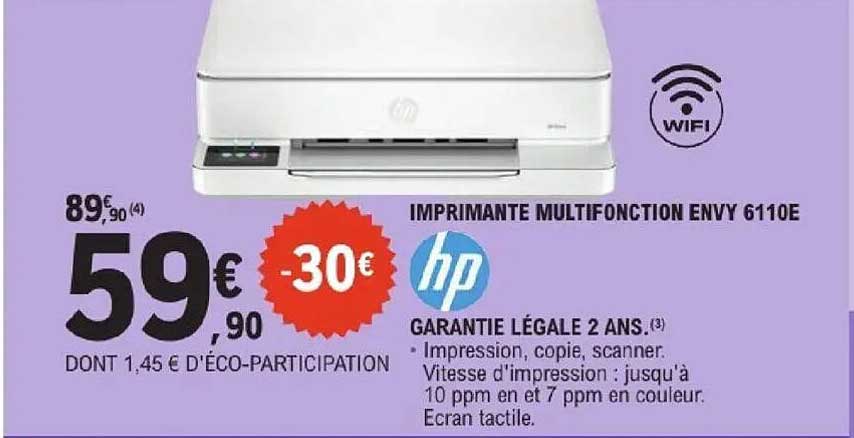 IMPRIMANTE MULTIFONCTION ENVY 6110E