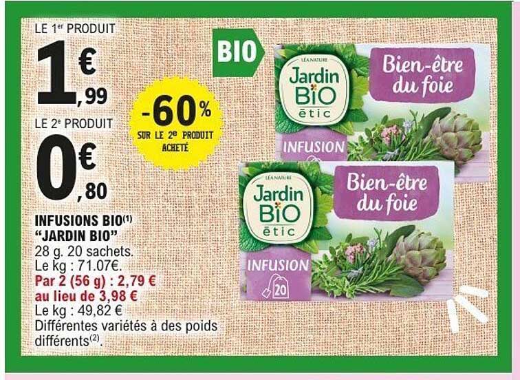 INFUSIONS BIO(1) “JARDIN BIO”