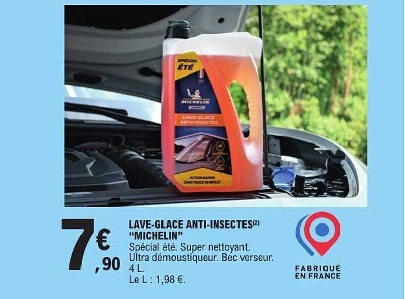 LAVE-GLACE ANTI-INSECTES(2) “MICHELIN”