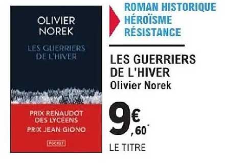 LES GUERRIERS DE L'HIVER Olivier Norek