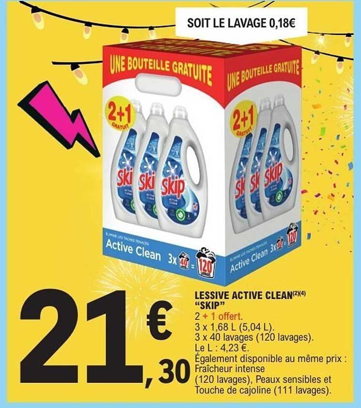 LESSIVE ACTIVE CLEAN «SKIP»