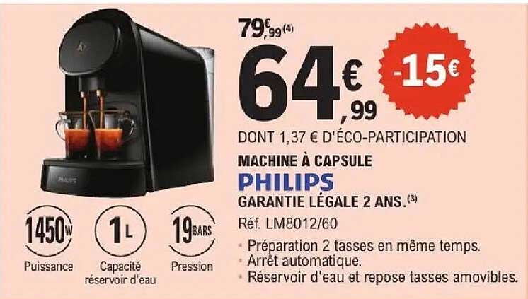 MACHINE À CAPSULE PHILIPS