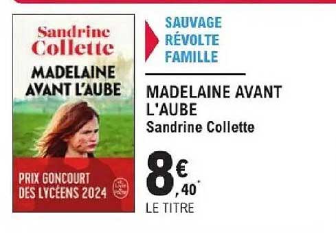 MADELAINE AVANT L'AUBE Sandrine Collette