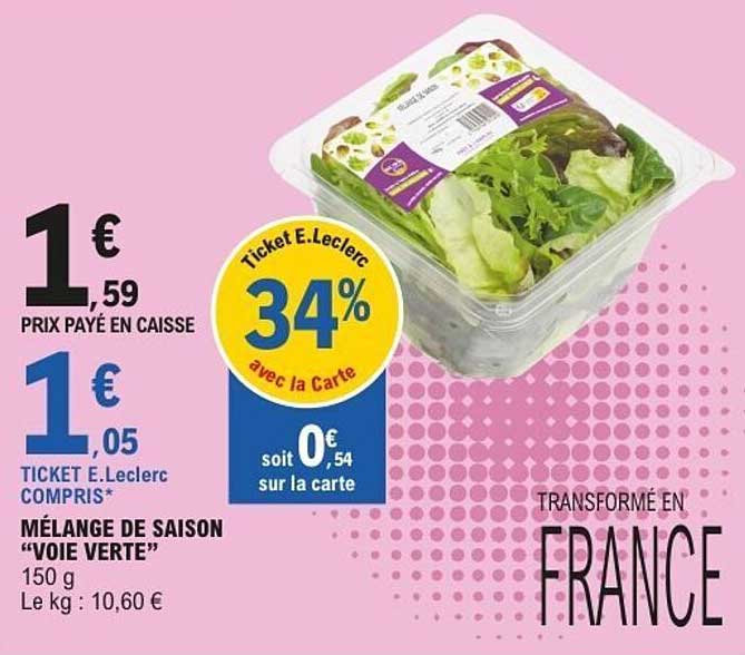 MÉLANGE DE SAISON “VOIE VERTE”