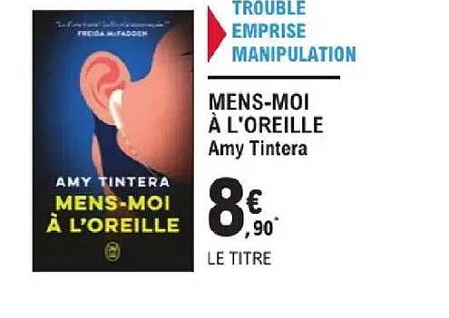 MENS-MOI À L'OREILLE Amy Tintera