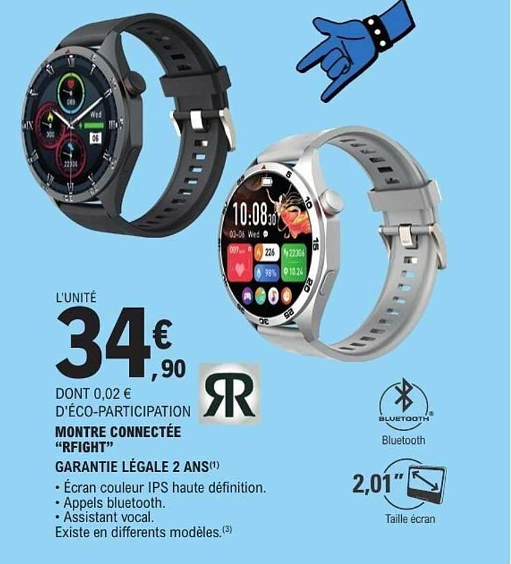 MONTRE CONNECTÉE “RFIGHT”
