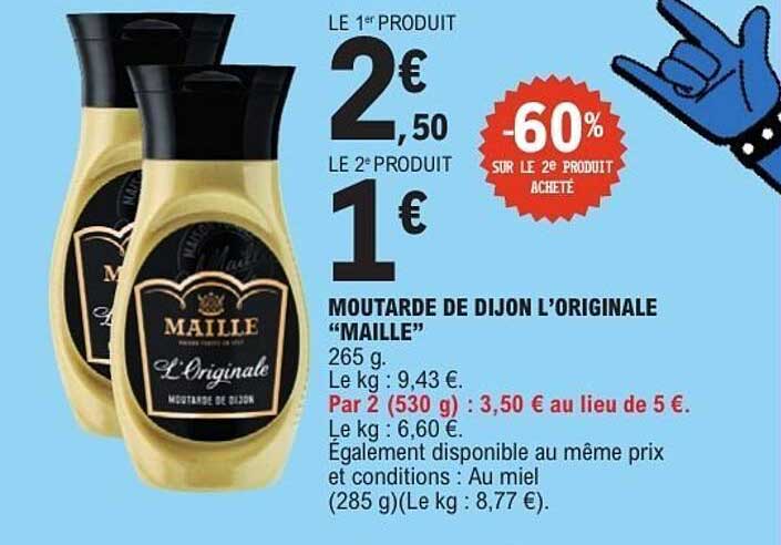 MOUTARDE DE DIJON L’ORIGINALE “MAILLE”