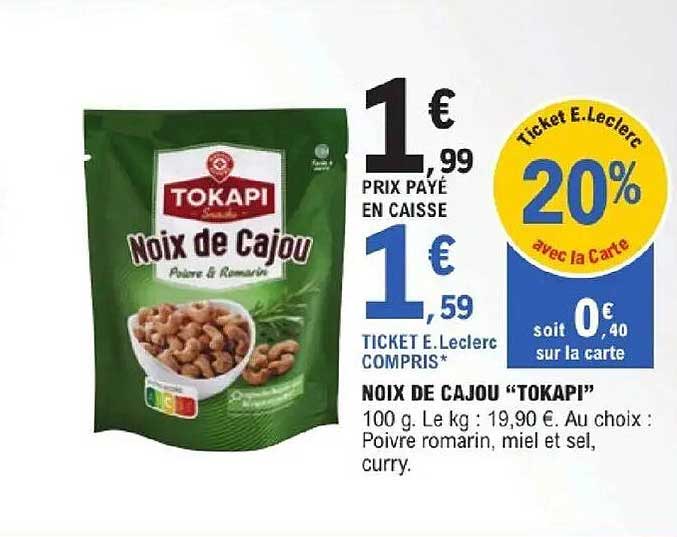 NOIX DE CAJOU “TOKAPI”