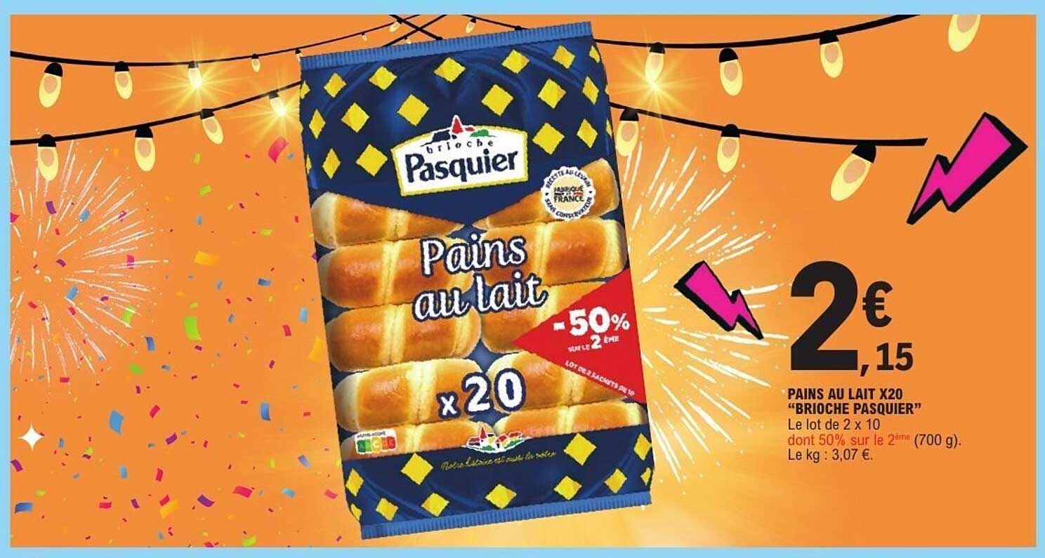 PAINS AU LAIT X20 "BRIOCHE PASQUIER"