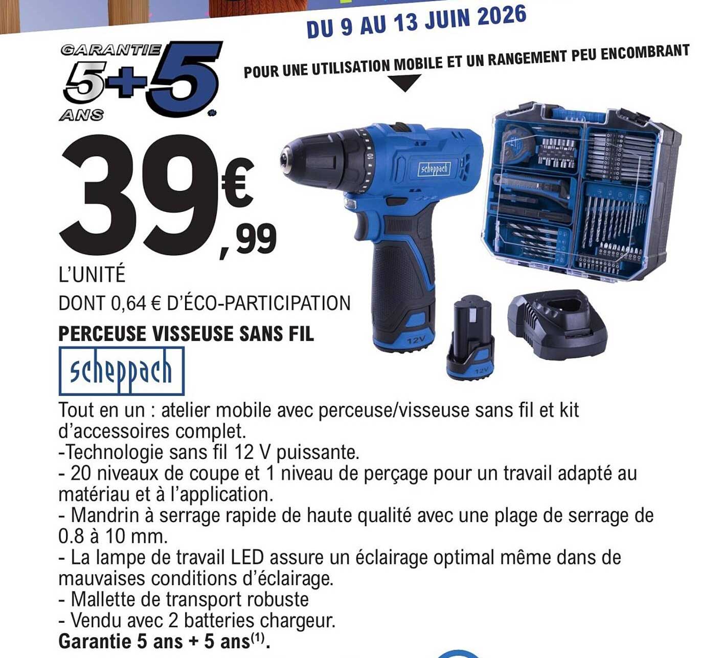 PERCEUSE VISSEUSE SANS FIL