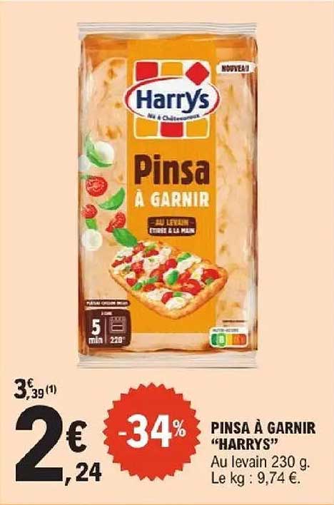 PINSA À GARNIR “HARRY’S”