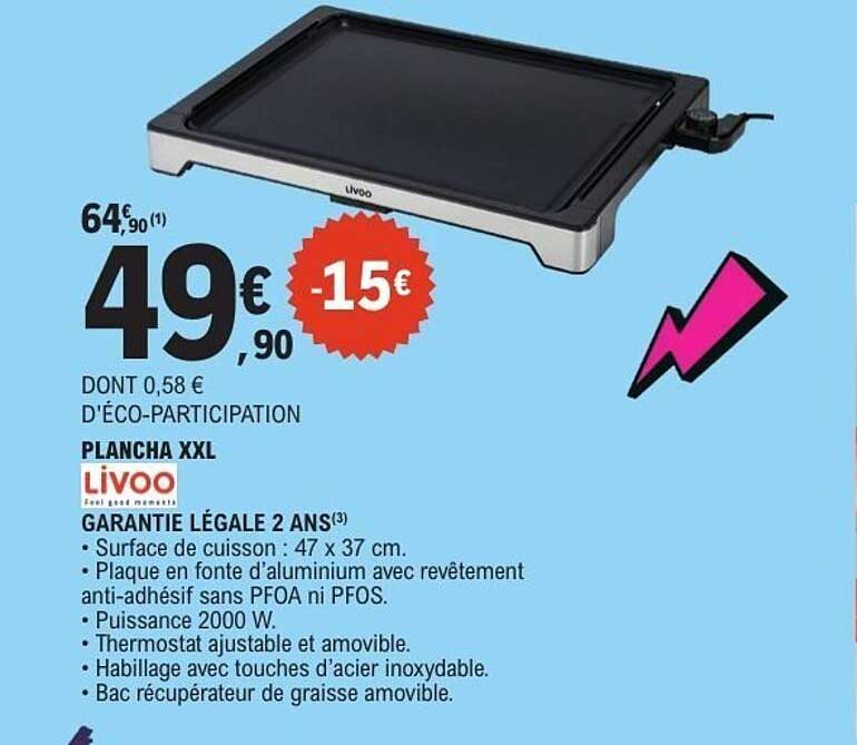 PLANCHA XXL LIVOO
