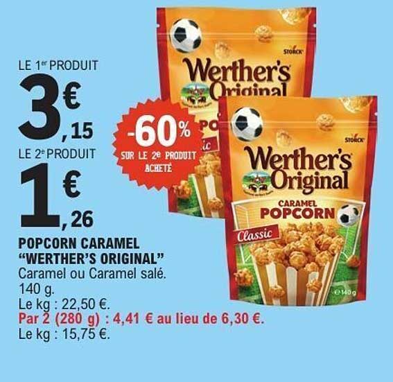 POPCORN CARAMEL “WERTHER’S ORIGINAL”