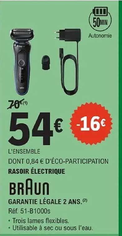 RASOIR ÉLECTRIQUE BRAUN