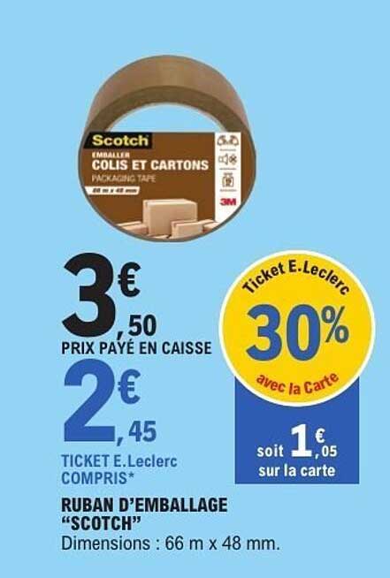 RUBAN D'EMBALLAGE "SCOTCH"