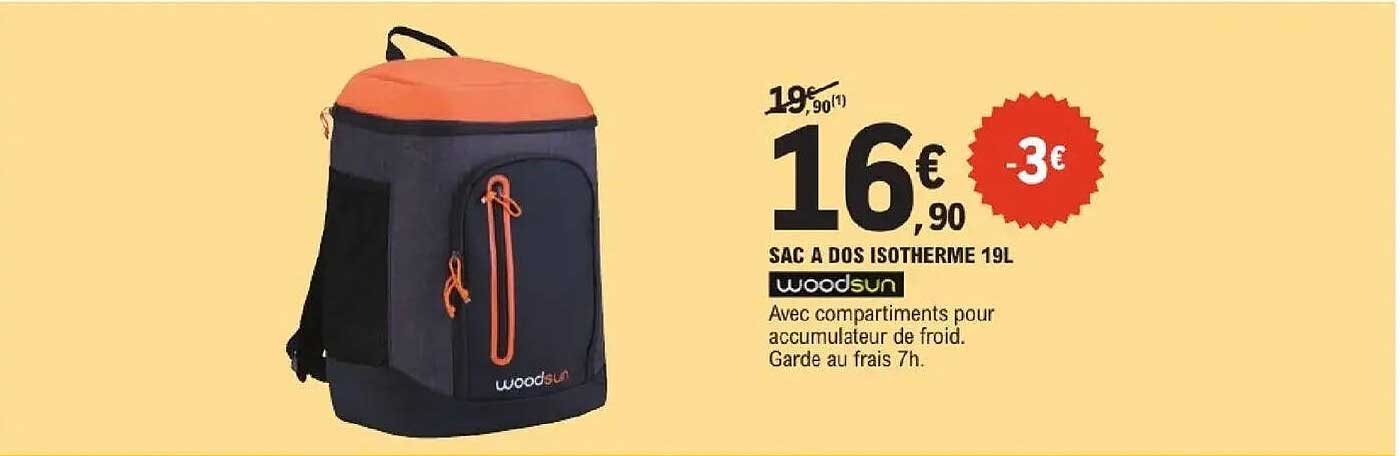 SAC A DOS ISOTHERME 19L woodsun