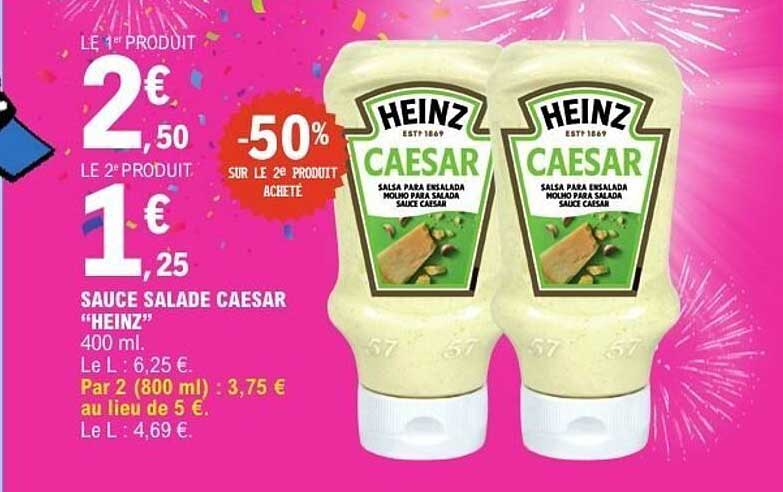 SAUCE SALADE CAESAR "HEINZ"