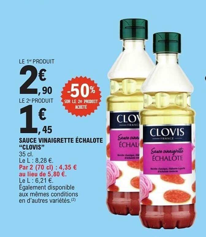 SAUCE VINAIGRETTE ÉCHALOTE “CLOVIS”