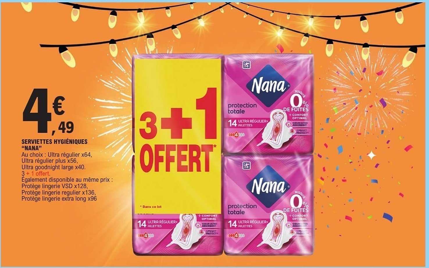 SERVIETTES HYGIÉNIQUES “NANA”
