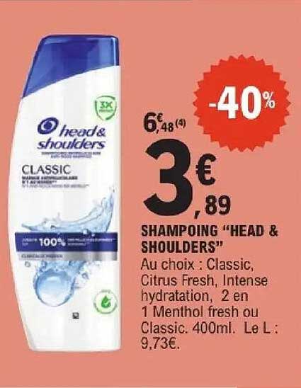SHAMPOING “HEAD & SHOULDERS”