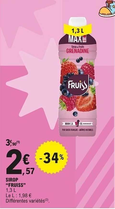 SIROP “FRUISS” 1,3 L